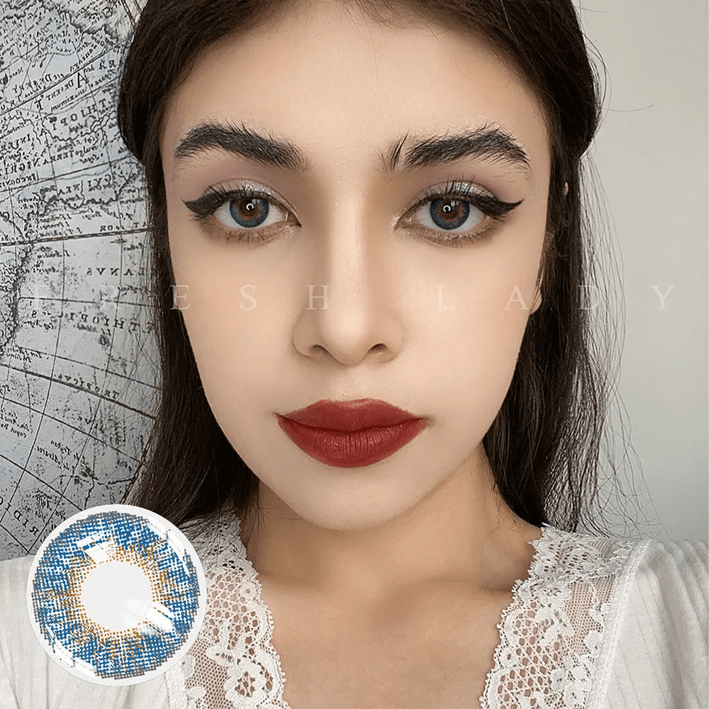 3 Tone True Sapphire Coloured Contacts | Yearly