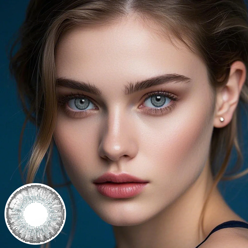 3 Tone Sterling Gray Coloured Contacts | Yearly