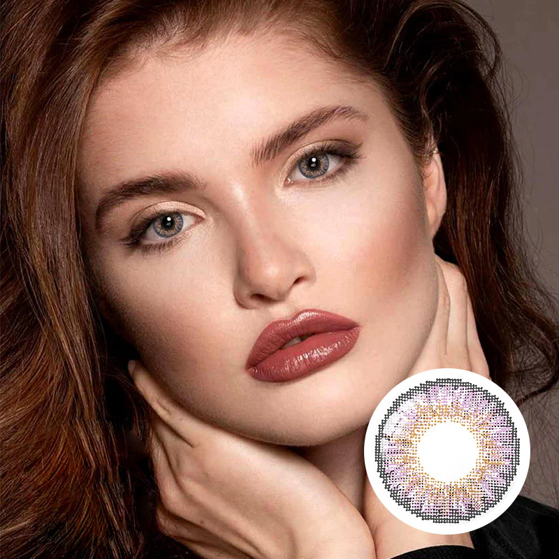 3 Tone Amethyst Coloured Contacts | Yearly