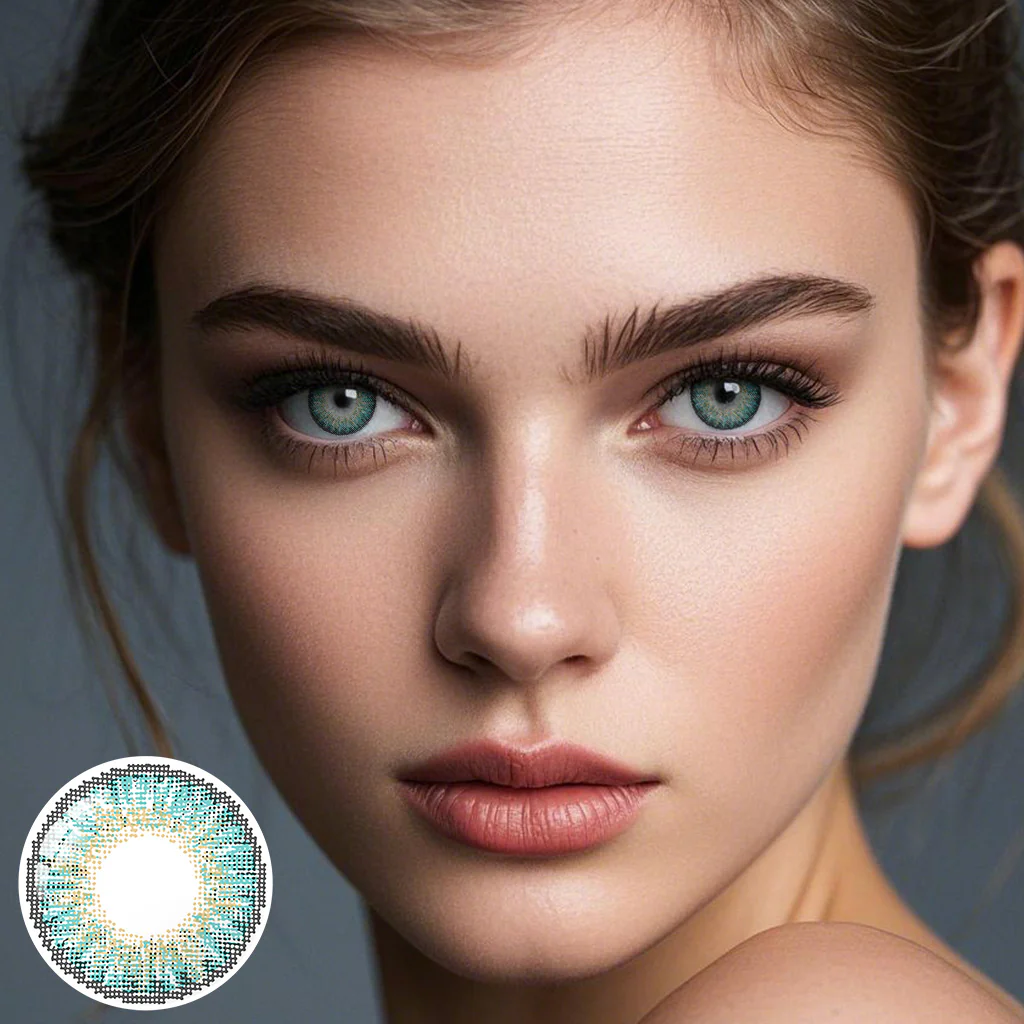 3 Tone Turquoise Coloured Contacts | Yearly