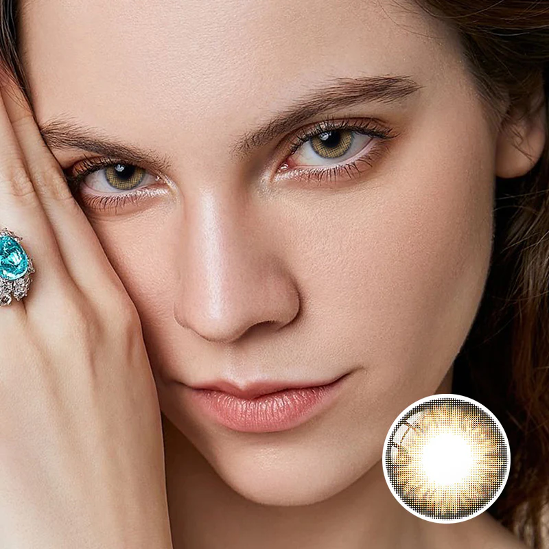 Pro Hazel Coloured Contacts | Yearly