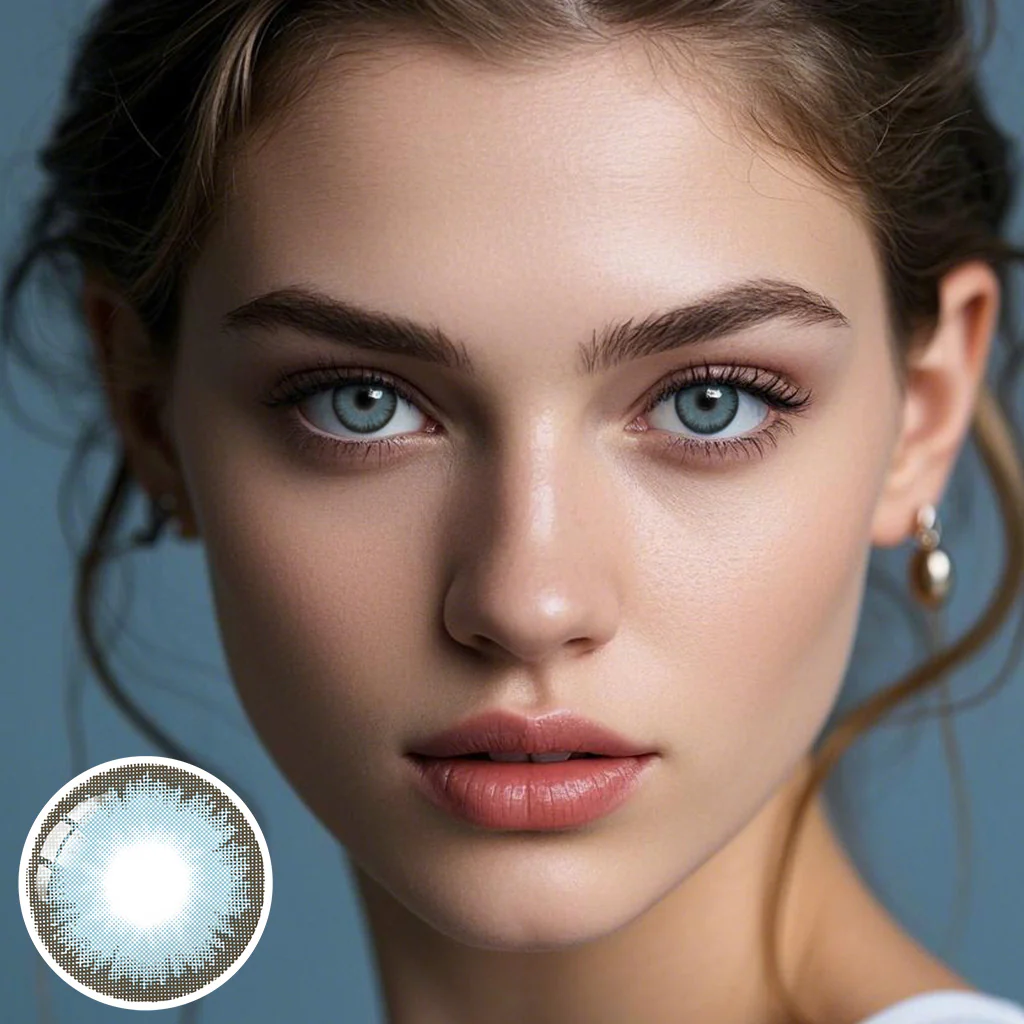 Diamond Pacific Blue Coloured Contacts | Yearly