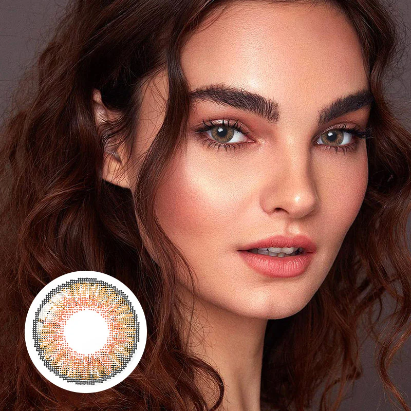 3 Tone Honey Coloured Contacts | Yearly