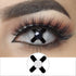 Black and White Cross Halloween Contacts | Colored Contacts | FreshGo
