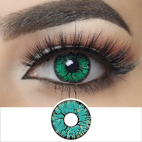 Green Crack Halloween Contacts | Colored Contacts | FreshGo