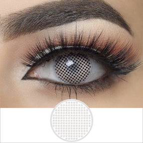 White Mesh Halloween Contacts | Colored Contacts | FreshGo