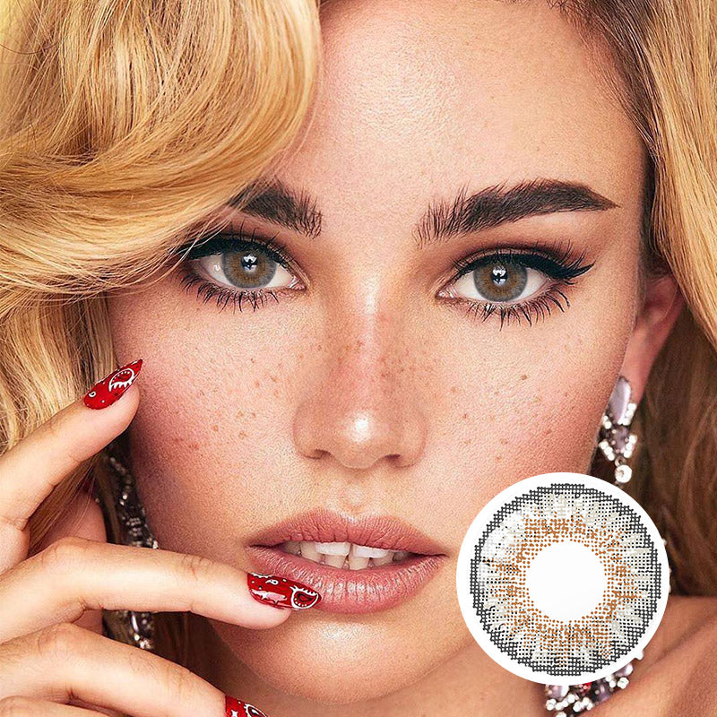 3 Tone Gray Coloured Contacts | Yearly