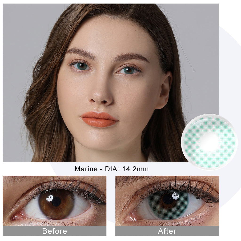 Hidrocor Marine Blue Coloured Contacts | Yearly