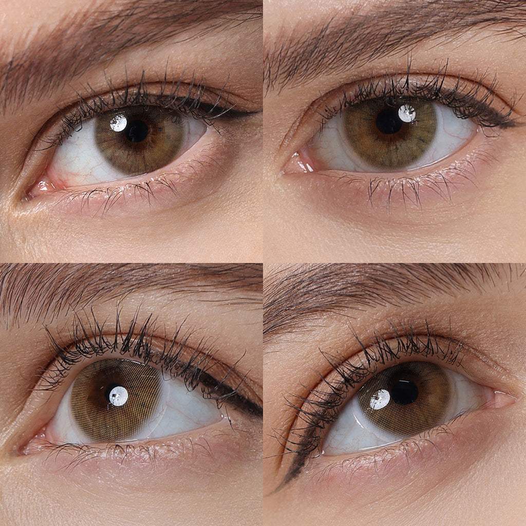 Hidrocor Ochre Brown Coloured Contacts | Yearly