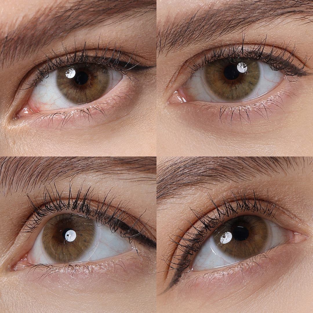 Hidrocor Ochre Brown Coloured Contacts | Yearly