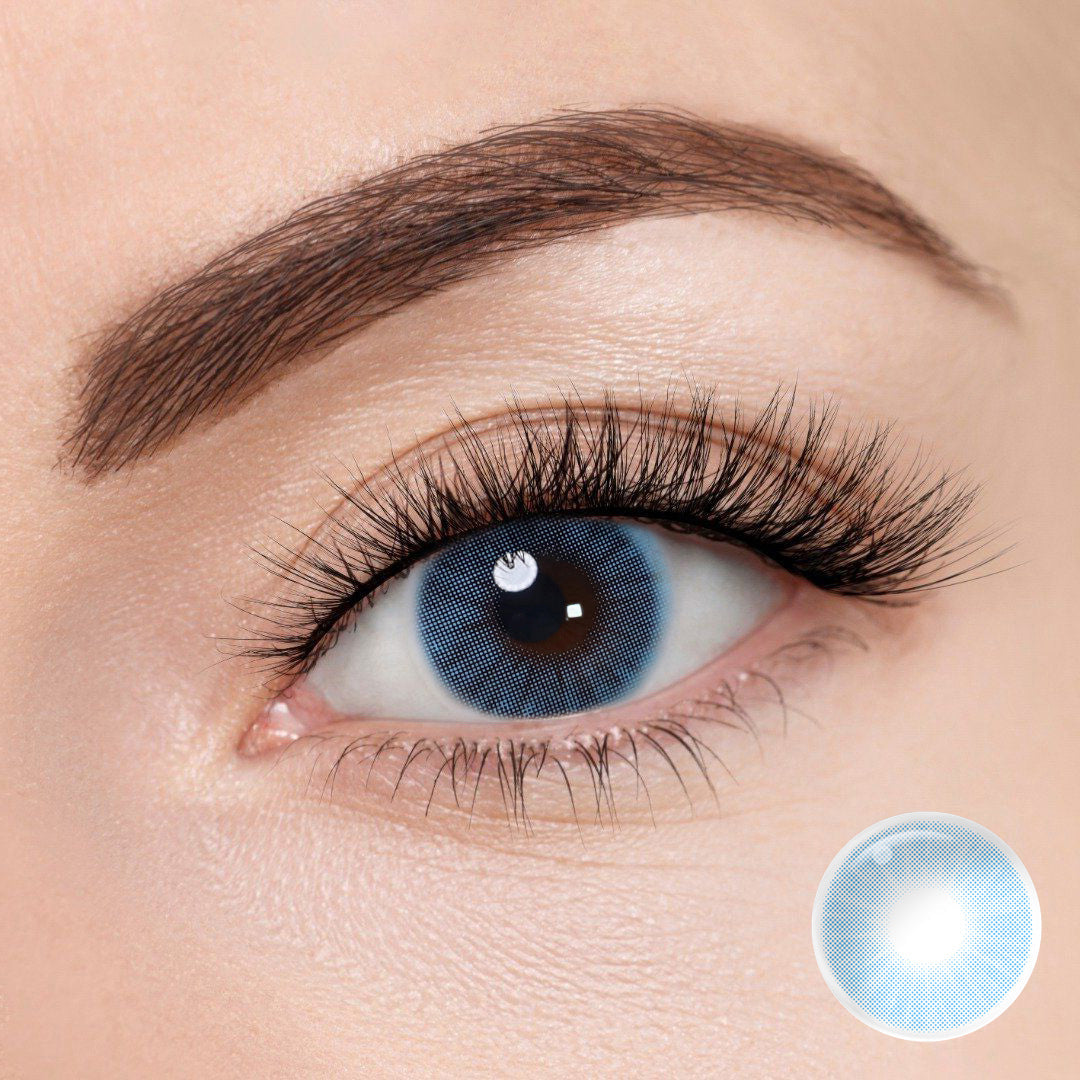 Hidrocor Azul Blue Coloured Contacts | Yearly