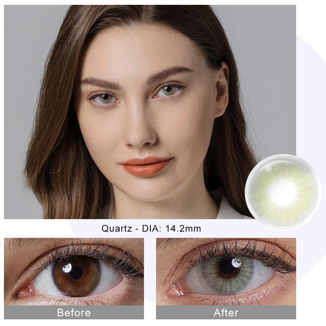Hidrocor Quartz Gray Coloured Contacts | Yearly