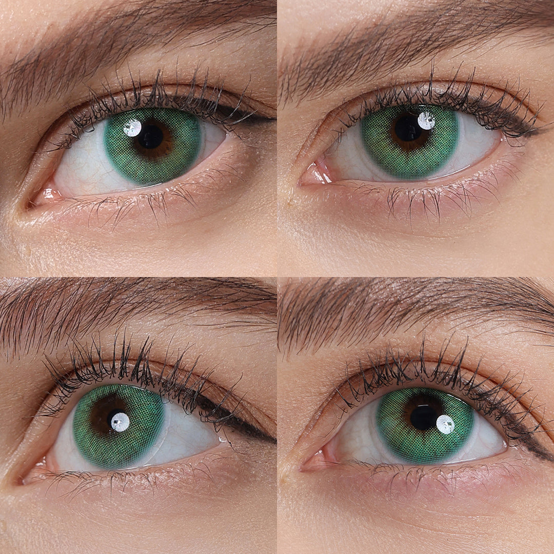Hidrocor Emerald Green Coloured Contacts | Yearly