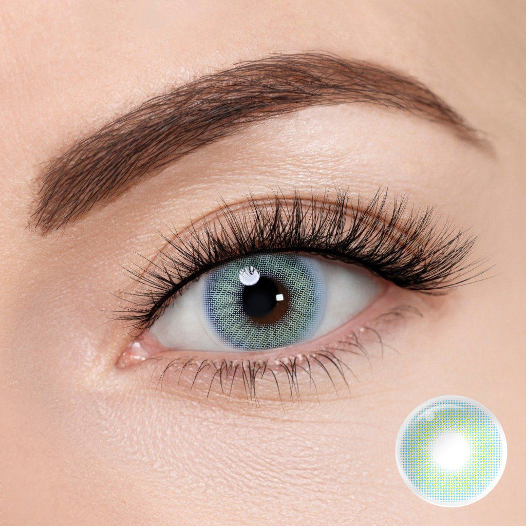 Hidrocor Topaz Blue Coloured Contacts | Yearly