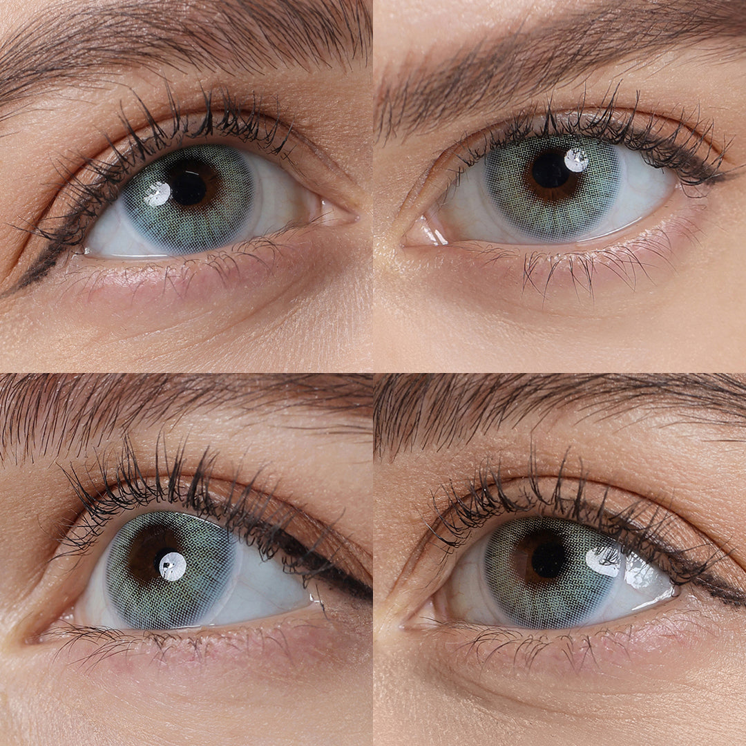 Hidrocor Topaz Blue Coloured Contacts | Yearly