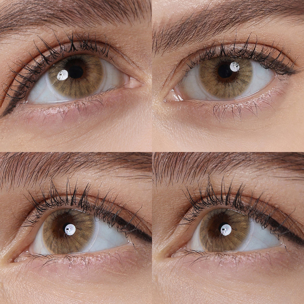 Hidrocor Avela Brown Coloured Contacts | Yearly