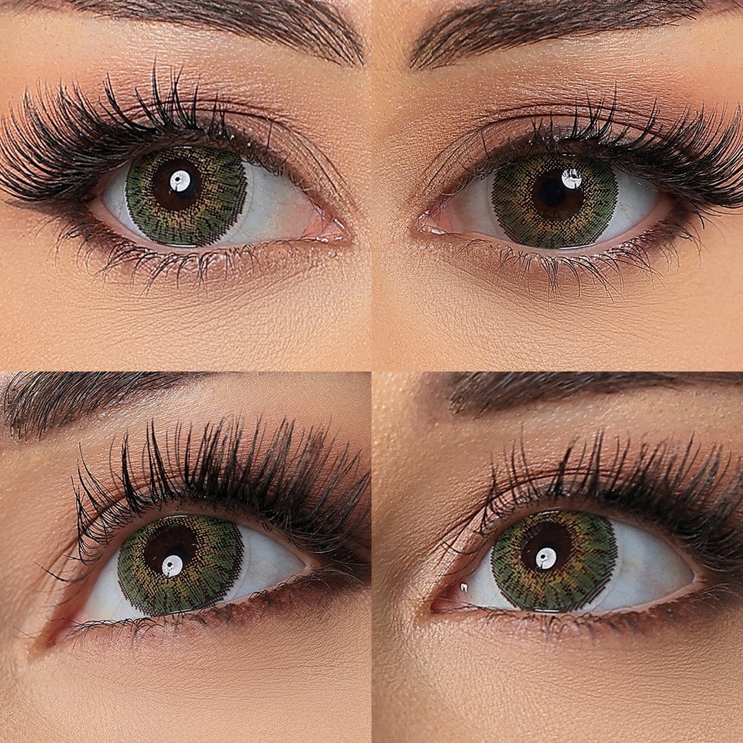 3 Tone Green Coloured Contacts | Yearly
