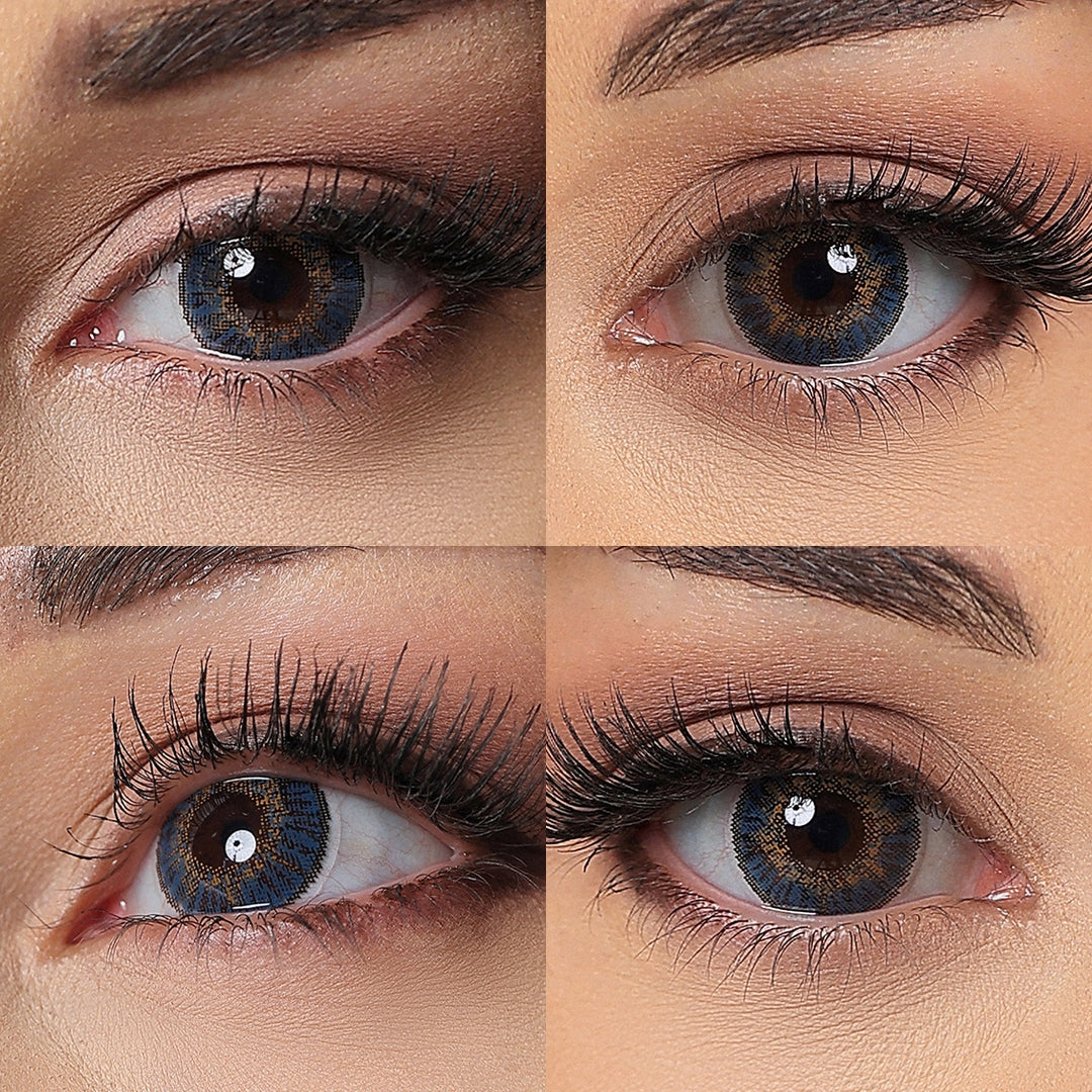 3 Tone Blue Coloured Contacts | Yearly