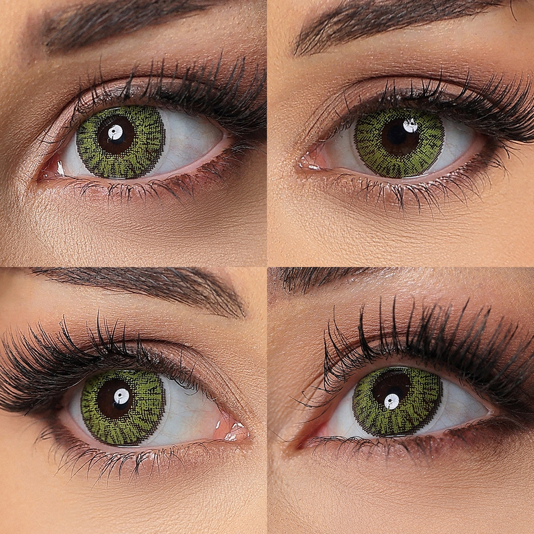 3 Tone Gemstone Green Coloured Contacts | Yearly