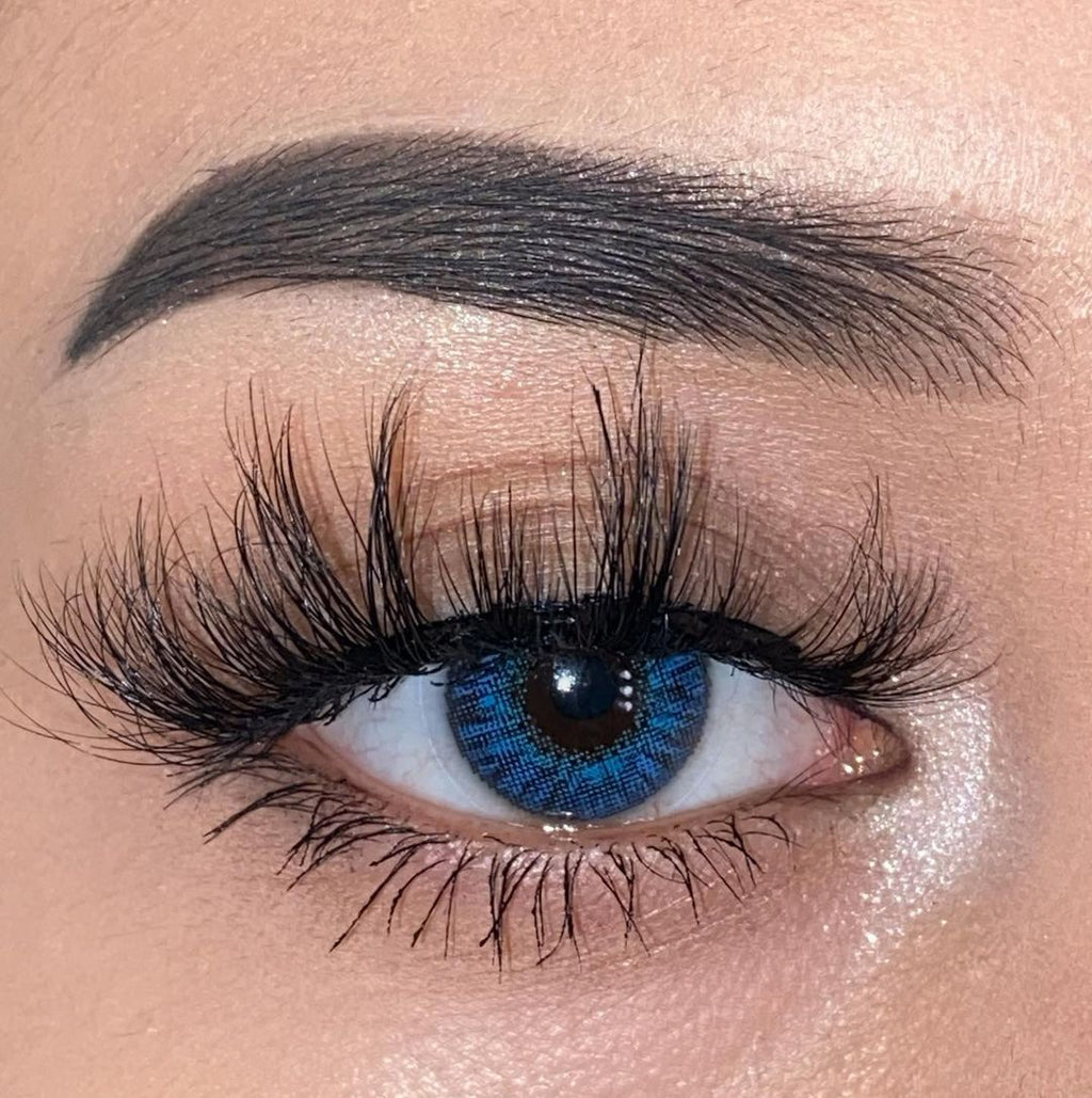 3 Tone Brilliant Blue Coloured Contacts | Yearly