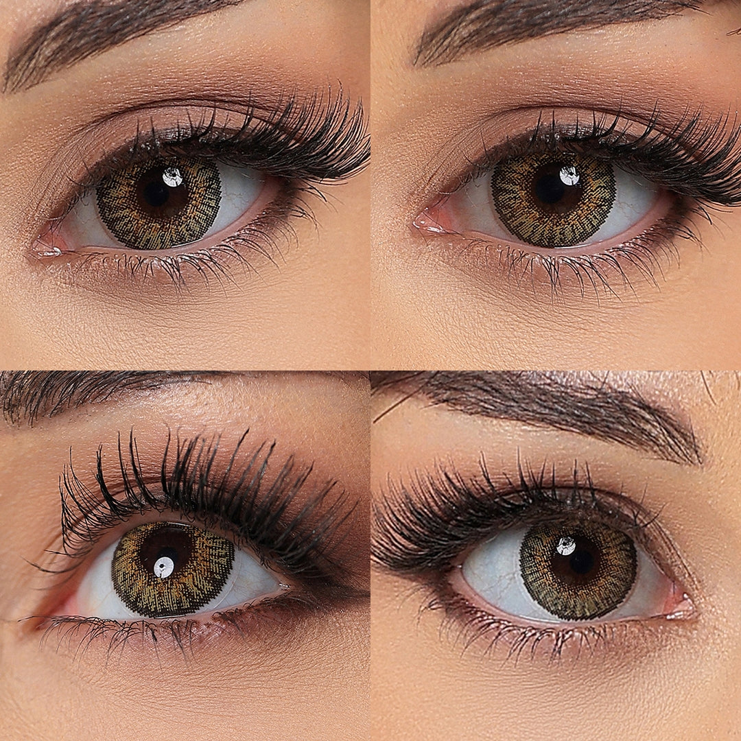 3 Tone Pure Hazel Coloured Contacts | Yearly