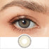 premium gray colored contacts wearing effect drawing and plan lens