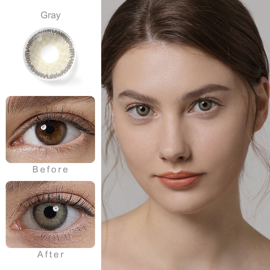 Premium Gray Colored Contacts - Image 2 | Colored Contacts | FreshGo