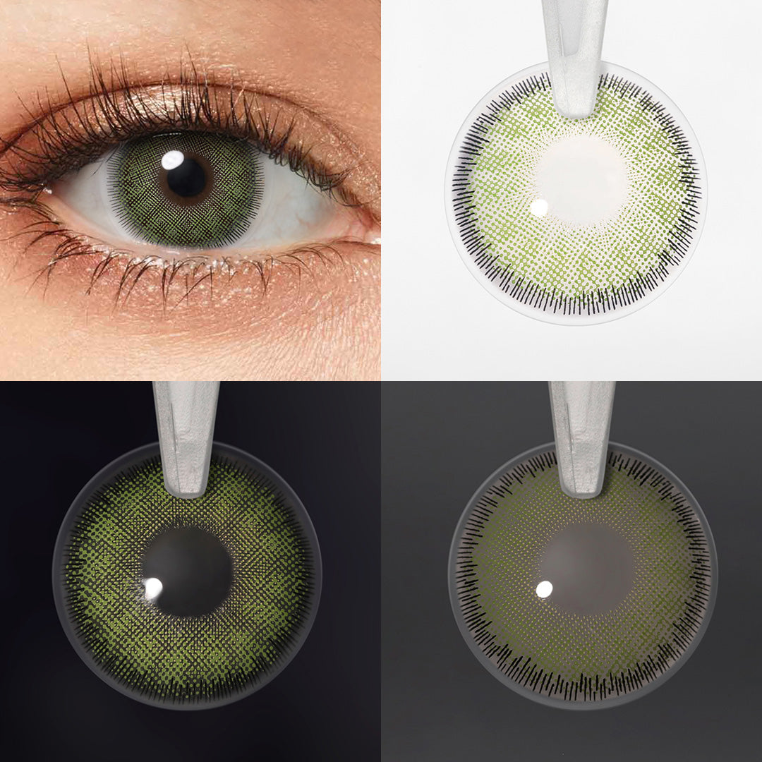 Premium Green Coloured Contacts | Yearly
