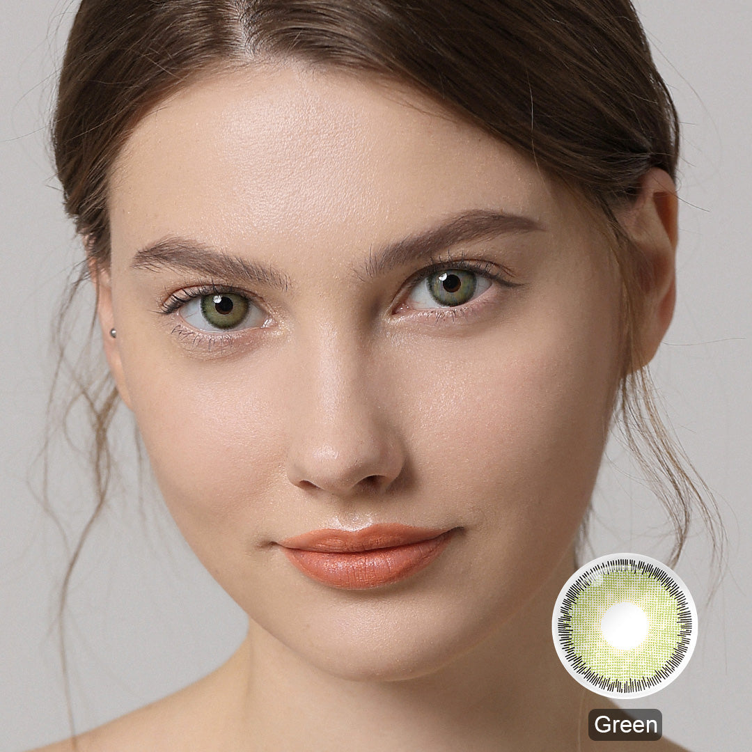 Premium Green Coloured Contacts | Yearly
