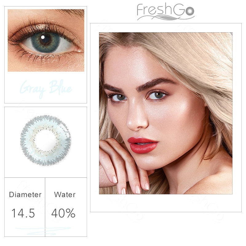 Bellalens Gray Blue Coloured Contacts | Yearly
