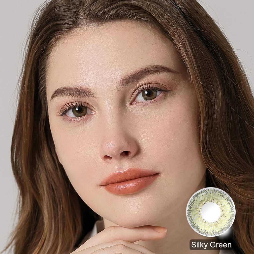 Bellalens Silky Green Coloured Contacts | Yearly