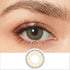 bellalens silky gold colored contacts wearing effect drawing and plan lens