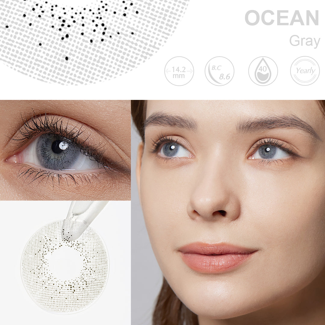 Ocean Gray Coloured Contacts | Yearly