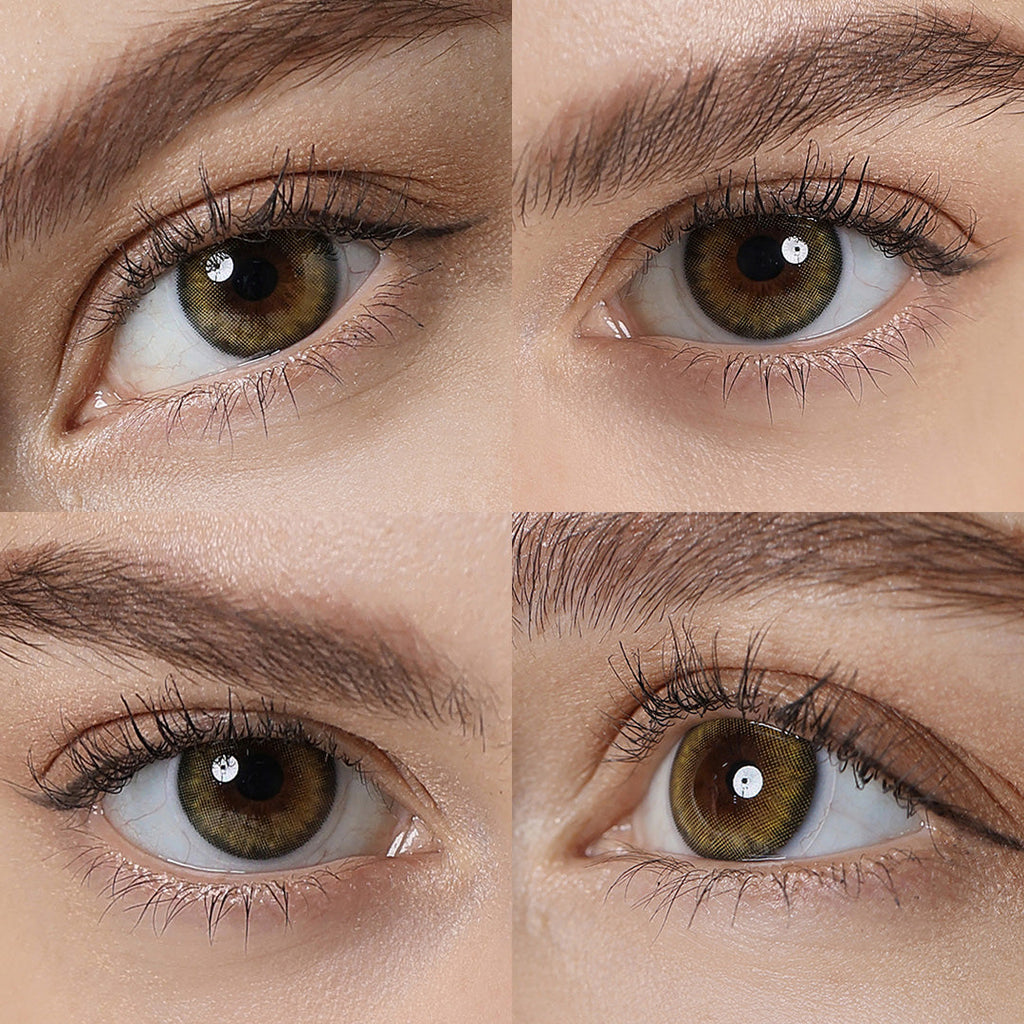 Pro Khaki Brown Coloured Contacts | Yearly