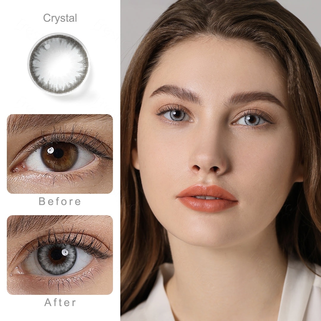 Pro Crystal Gray Colored Contacts - Image 2 | Colored Contacts | FreshGo