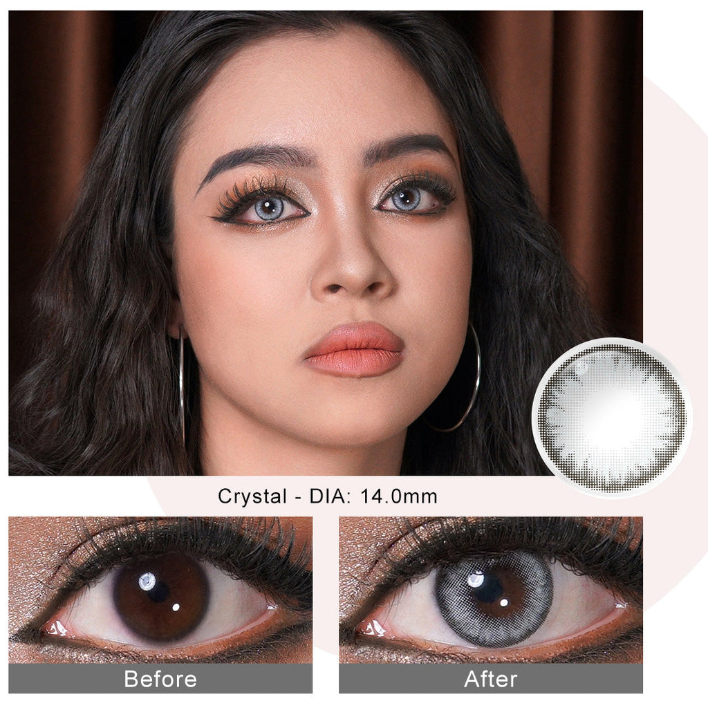 Pro Crystal Gray Coloured Contacts | Yearly