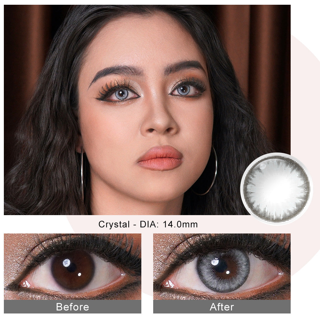 Pro Crystal Gray Coloured Contacts | Yearly