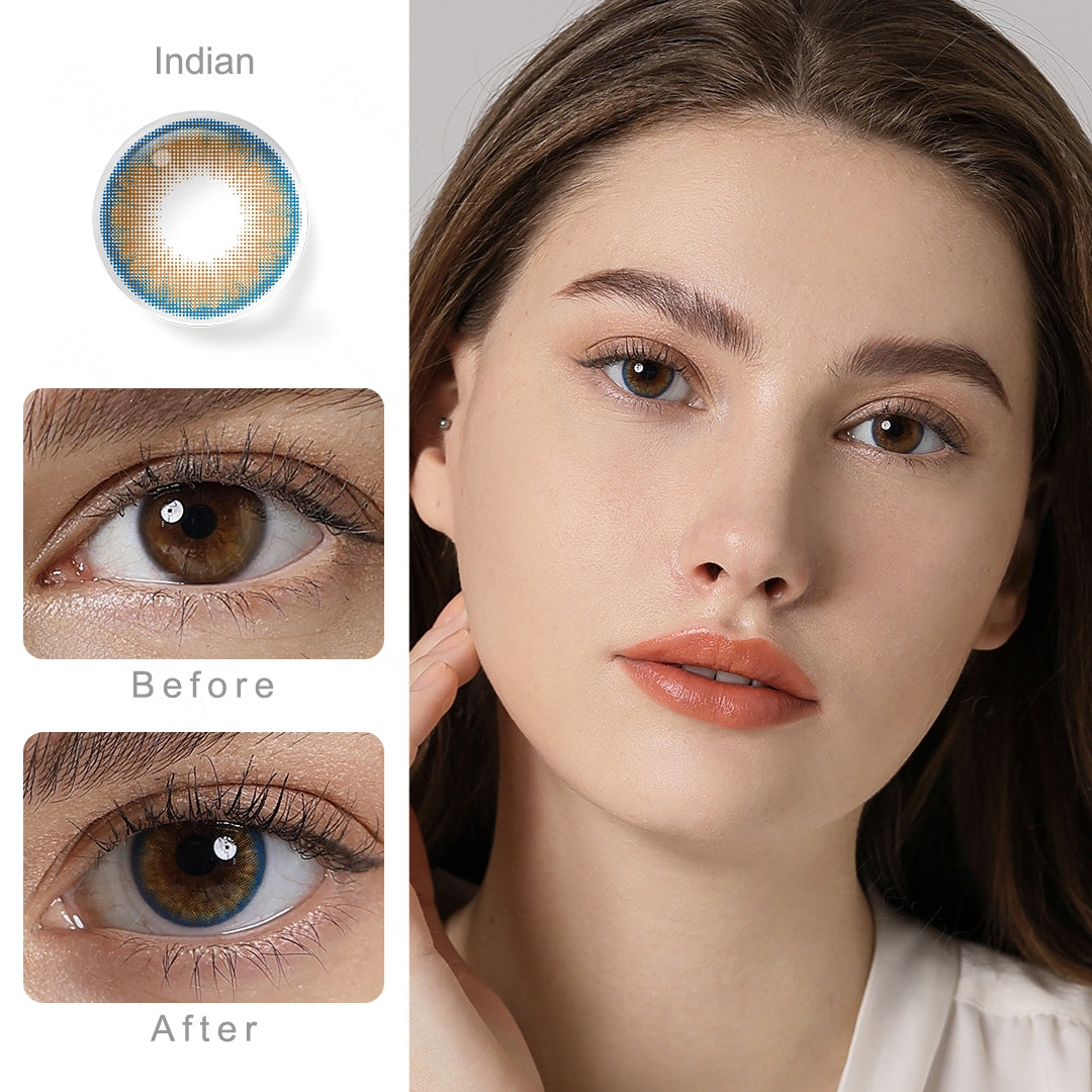 Pro Indian Brown Colored Contacts - Image 2 | Colored Contacts | FreshGo