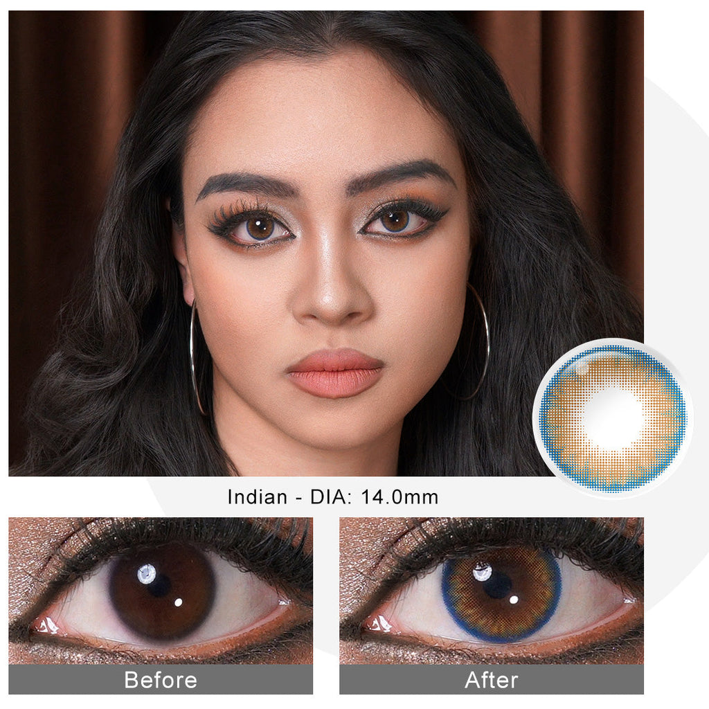 Pro Indian Brown Coloured Contacts | Yearly