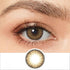 pro hazel colored contacts wearing effect drawing and plan lens