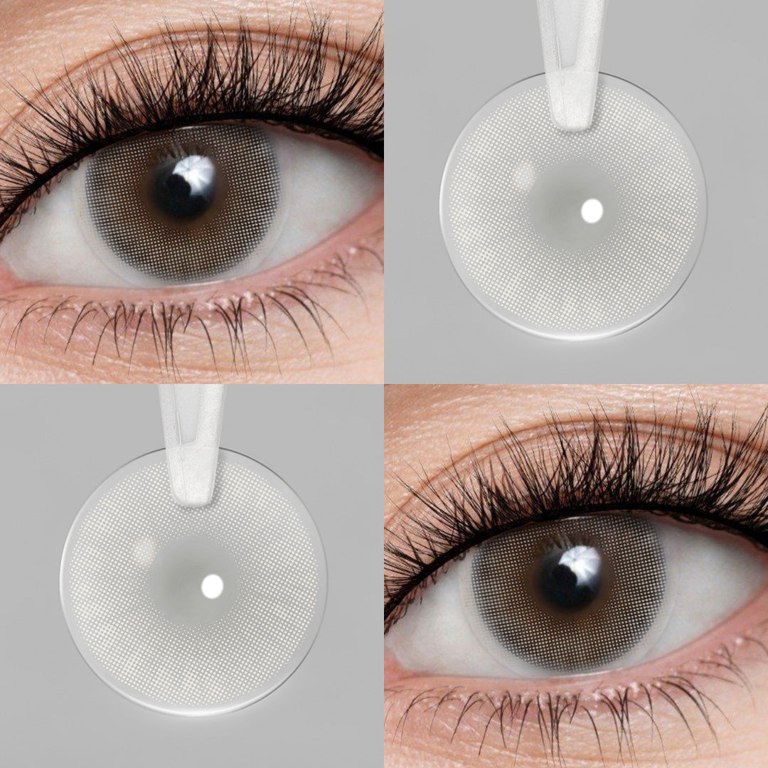 Hidrocor II Crystal Gray Coloured Contacts | Yearly