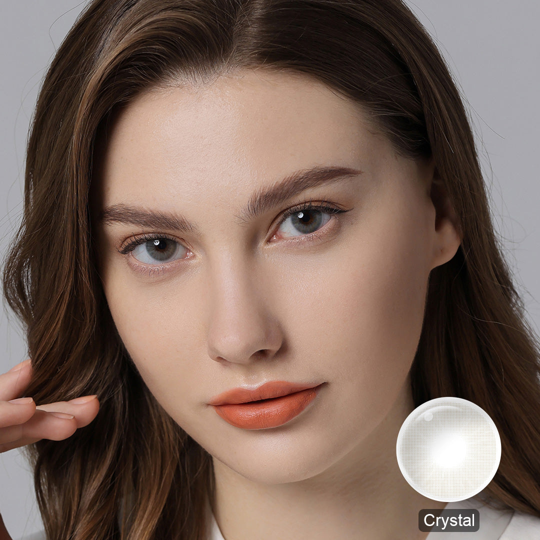 Hidrocor II Crystal Gray Coloured Contacts | Yearly