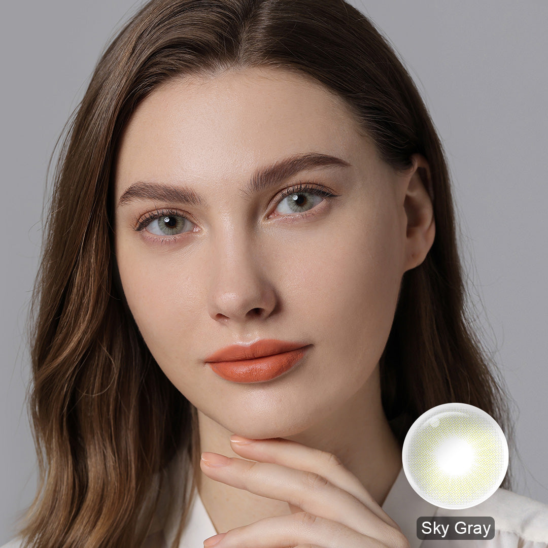 Hidrocor II Sky Gray Coloured Contacts | Yearly