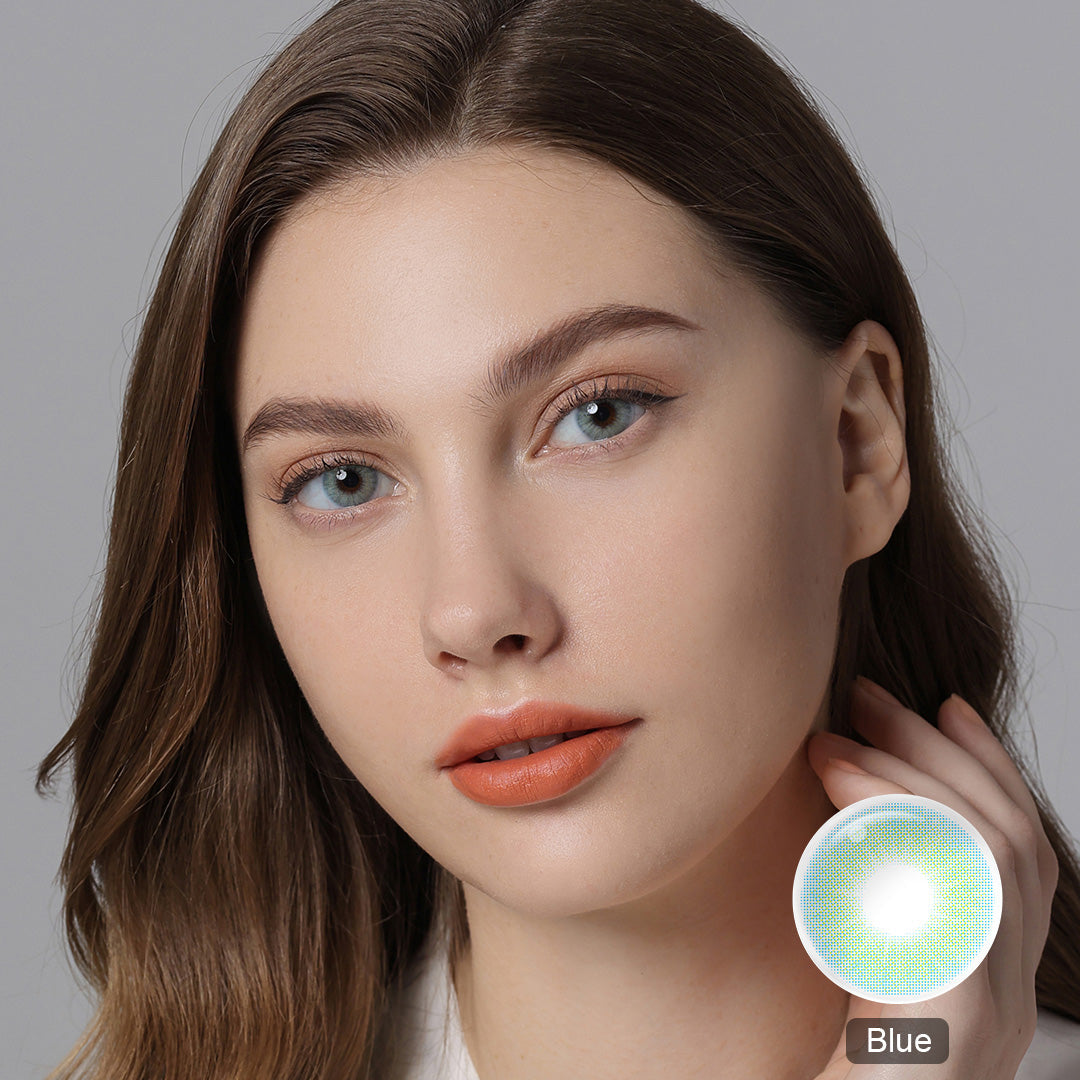 Hidrocor II Sky Blue Coloured Contacts | Yearly