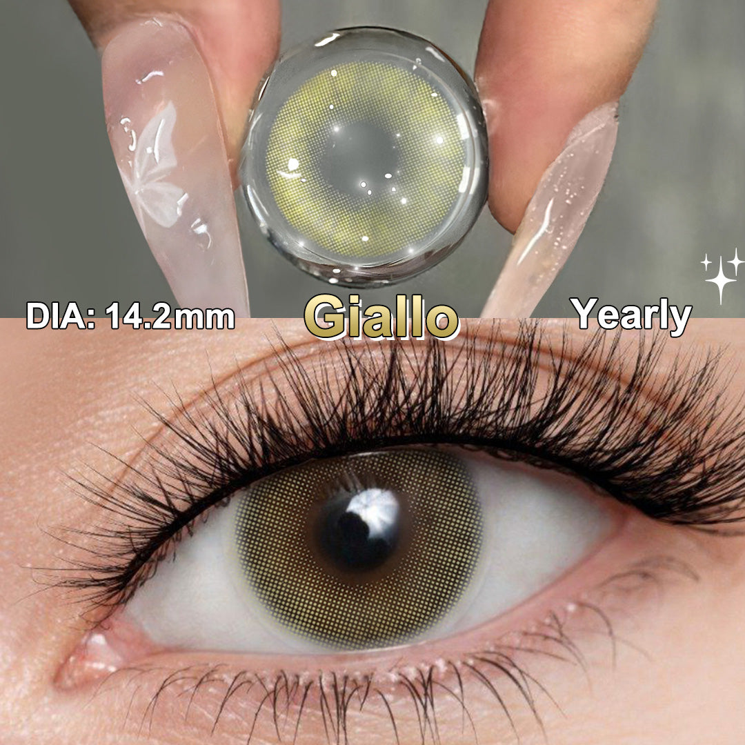 Hidrocor II Giallo Yellow Coloured Contacts | Yearly