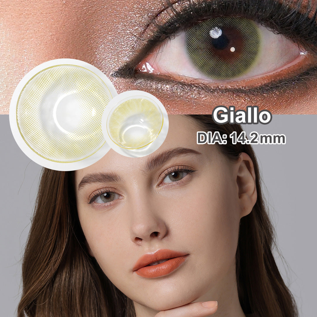 Hidrocor II Giallo Yellow Coloured Contacts | Yearly