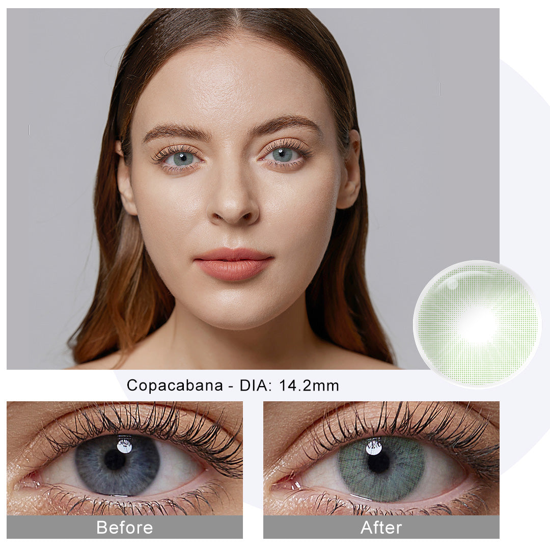 Rio Copacabana Green Coloured Contacts | Yearly