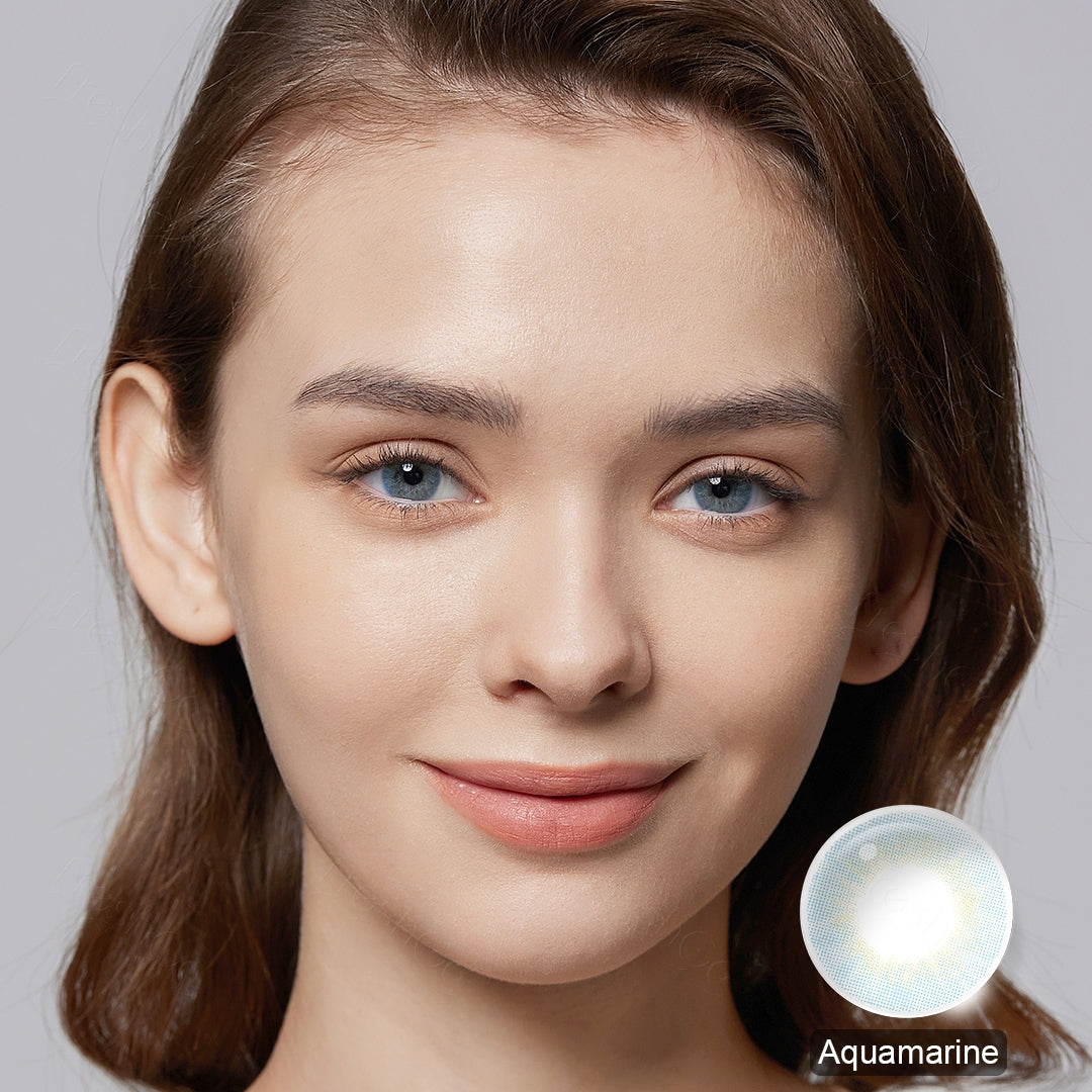 Fancy Aquamarine Blue Colored Contacts - Image 4 | Colored Contacts | FreshGo