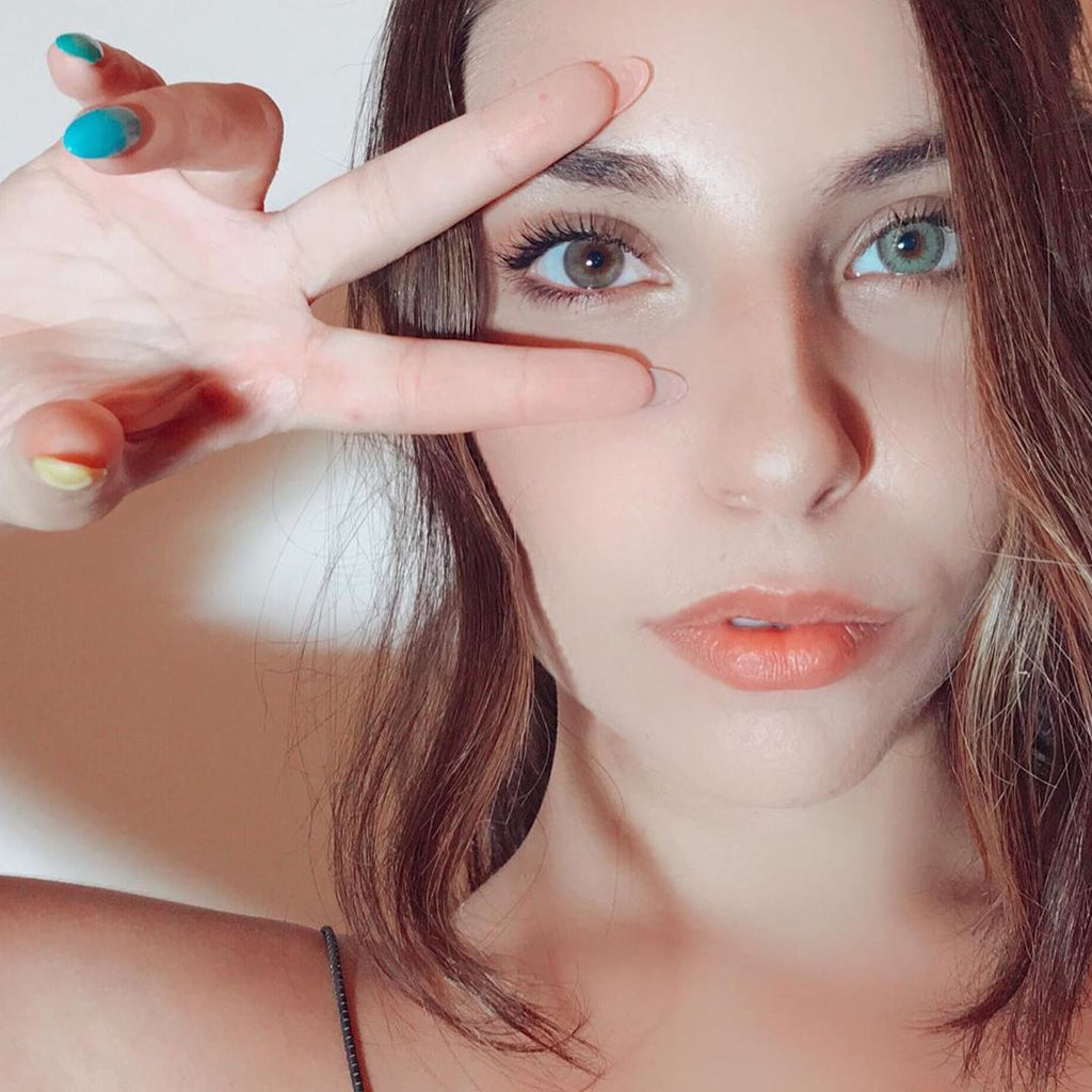 Diamond Gray Green Coloured Contacts | Yearly