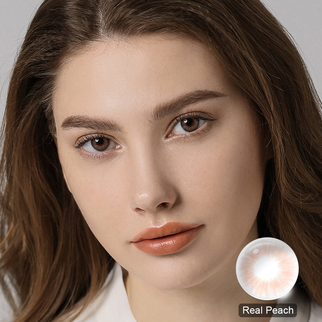 Spanish Real Peach Coloured Contacts | Yearly